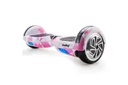 BULLET Gen III Hoverboard Scooter, Superior Self Balancing System, Dual Copper Motors, UL Certified, 6.5' Wheels, LED Lights, Carry Bag, Camo Pink