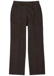 Second Layer Primo Straight-leg Twill Trousers - Brown - L L