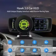 HUD Gauge Hawk 3.0 OBD2 Auto Scanner Car Meter Intake Air & Water Temp Trip GPS