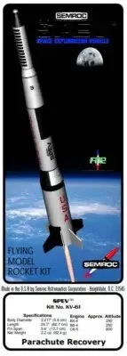 Flying Model Rocket Kit - Vintage OOP Semroc 'SPEV'