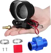 Beatifufu Car Water Temperature Gauge: Multi-Functional Voltage Gauge Compact Water Temp Indicator Universal Compatibility for Vehicles