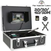 20/30/40/50M Sewer Pipe Inspection Camera With 12 PCS LED Lights 16GB SD Card