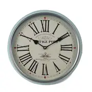 [Vanguard Universal] Vintage Port Classic Metal Wall Clock Light Blue