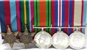 *WW2* AUSTRALIAN PACIFIC KOKODA MEDAL GROUP REPLICA ANZAC MOUNTED TO WEAR GROUP
