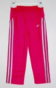 NWT Adidas Toddler Girls Dark Pink Elastic Waist Three Stripe Track Pants sz 2T