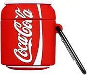 LightNice Case for AirPod 4 Generation Cute Cartoon Funny Kawaii Fun Cool Coke Cola Bottle Can Patterns for Air Pods 4 (2024) Soft Silicone Cover for Girls Boys Kids Cases for AirPods 4 - Red