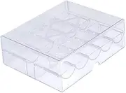 Oshhni Acrylic Clear Chip Case Transparent Storage Case Portable Lightweight Display Chip Holder Chip Carrier for Family Party Game