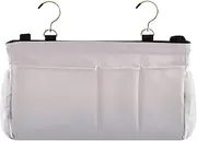 Amooorous Bedside Caddies Side Bed Organizer Hanging Pocket Bag for Home, Dorm, Bunk Gray-Peach Gradient