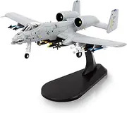 HANGHANG 1/100 Scale A-10 Thunderbolt II Warthog Attack Plane（Painted Version） Metal Fighter Military Model Fairchild Republic Diecast Plane Model for Commemorate Collection or Gift