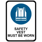 Mandatory Sign - Safety Vest Must Be Worn