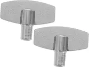 Sosoport 2pcs Mechanical Alarm Clock Winding Keys Vintage Clock Tool Steel Tool