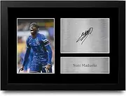 HWC Trading Noni Madueke Chelsea Gifts Printed Signed Autograph Picture for Football Fans and Supporters - A4 Framed