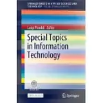 SPECIAL TOPICS IN INFORMATION TECHNOLOGY