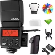 GODOX V350N TTL Flash for Nikon 1/8000s GN36 HSS Camera Flash with 2000mAH Rechargeable Battery 500 Times Full Power Flash for Nikon D500 D3100 D3200 D3300 D3400 D5300 D5600 D7100 D7200 D7500 (V350-N)