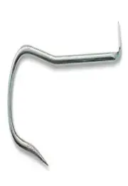Mustad Gaff Hook, Barbless, Bent Back Shank W/Tapered Spike 3/0