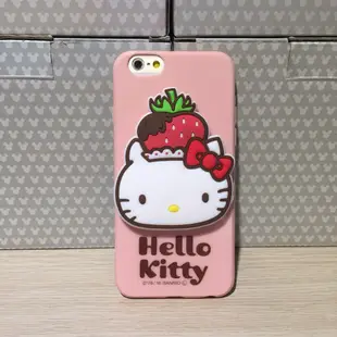 正版授權 三麗鷗 Hello Kitty 4.7吋 iPhone 6/6s 大頭捲線 手機保護殼