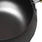 Wok Pan Induction Cooker Cookware Boiling Flat Bottom for Home Camping Hotel