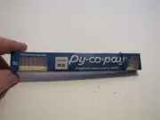 VTG NOS NIP PY-CO-PAY EX HARD NYLON WHITE HANDLE TOOTHBRUSH W/PICK ON END