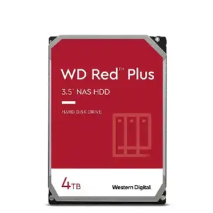 【WD 威騰】紅標 Plus 4TB 3.5吋 5400轉 256MB NAS 內接硬碟(WD40EFPX)