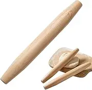 Wooden Rolling Pin for Dough - Small Non-Stick Cookie Rolling Pin,Wood Pastry Baking Stick for Cookie Dumpling Skin Baking Supplies, Baking Tool