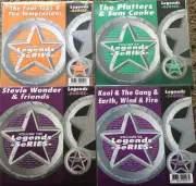 LEGENDS 4 CDG KARAOKE DISCS STEVIE WONDER,FOUR TOPS,PLATTERS R&B SOUL CDS LOT !