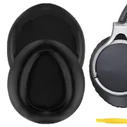 Geekria Protein Leather Ear Pads for Sony MDR-10RBT Headphones (Black)