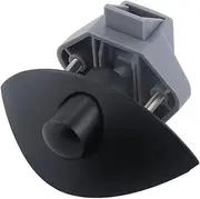 MTSmart RV Push Button Door Catch Lock for Motorhome Caravan Van Yacht Boat Marine, Half Moon Cabinet Handle Caravan RV Cupboard Drawer Zinc Alloy Push Lock Latch Knob Pull (5, Black)