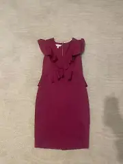 TED BAKER WOMAN'S PURPLE COCKTAIL DRESS, SZ 2 (XS/SMALL), BNWNT, L@@K*