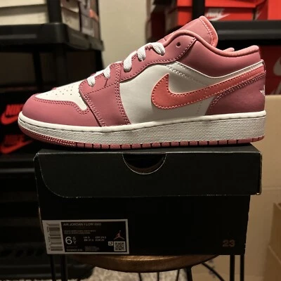 Size 6Y / 7.5 Women’s - Jordan 1 Low Desert Berry