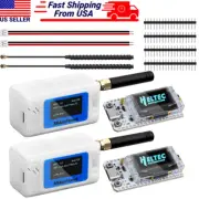 2 Set 0.96" ESP32 LoRa V3 Board SX1262 +915MHz Antenna +Case for Arduino LoRawan