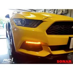 RC HID LED專賣店 福特 野馬 FORD MUSTANG ECO V6 GT 前保桿燈 雙色 跑馬方向燈