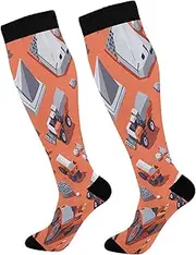 [Caihoyu] Compression Socks For Women Men Compression Sock 15-20 mmHg for Nurses, Pregnancy, Flying, Running,Travel