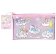 Sanrio Character Hello Kitty Flat Pouch wide Cosmetics bag pencil case w/ Zipper