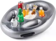 Inflatable Floating Drink Holder with Large Capacity Drink Float for Pools & ...