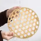 Round Bamboo Sieve Basket EcoFriendly Bamboo Storage Tray Kitchen