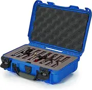 Nanuk 909 Waterproof Hard Case with Custom Foam Insert for 8 Pocket Knives - Blue (909-8KNI8)