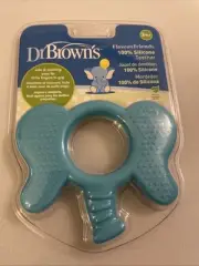 Dr Brown's Flexees Friends Baby Silicone Teether Toy Blue Elephant NEW