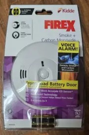 Kidde FireX Operated Combination Smoke + Carbon Monoxide Alarm Voice 2 - 1 Alarm