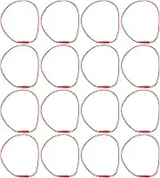 SEWACC 1000Pcs Cotton Price Tag Fastener Durable Security Loop Hang Tag String for Apparels Easy to Attach for Clothing Jewelry and Luggage Accessories