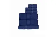 Kingtex 550gsm Cotton 7 Pce Towel Set Navy