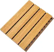 INOOMP Wooden Acoustic Absorption Panel Soundproofing Insulation for Recording Home Theaters and Practice Rooms Deep Color Sound Insulation Material