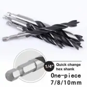 5/7Pcs Hexagonal Handle Three Point Woodworking Drill Metal Drill Kit Countersin