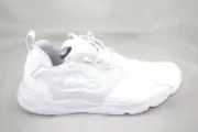 REEBOK FURYLITE AR2784 WHITE WHITE BLACK FASHION SNEAKER WAS $100.00 MEN'S SHOE