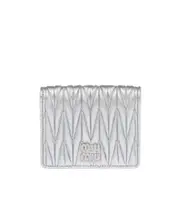 Miu Miu Logo Lettering Bi-Fold Wallet One size silver