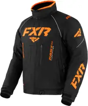 FXR Octane 2023 Snowmobile Jacket, black-orange, Size M for Men Black Orange