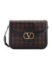 Valentino VLogo Signature Foldover Top Messenger Bag One size Black