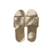 Catzon Men Lightweight Linen Summer Beach Shoes Home Silent Slippers-Blue