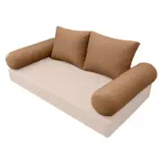 |COVER ONLY| STYLE 1 Full Bolster Pillow Daybed Porch Swing Knife Edge AD104