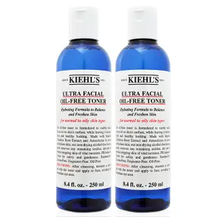 【KIEHLS 契爾氏】冰河保濕無油清爽化妝水 250ml*2