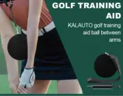 Kalauto Golf Swing Training Aid Ball With Pump Black Golf Swing Trainer